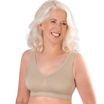 Sujetador para prótesis Comfy Classic 136 sin costuras, ideal para deporte y uso diario.