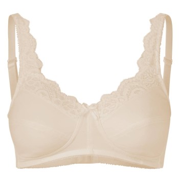 Sujetador para prótesis Front Lace 101 de microfibra con encaje, copa moldeada y tacto natural.