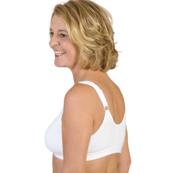Sujetador de algodón moldeado Molded Leisure 130, sin costuras y con cierre frontal, ideal para post-cirugía.