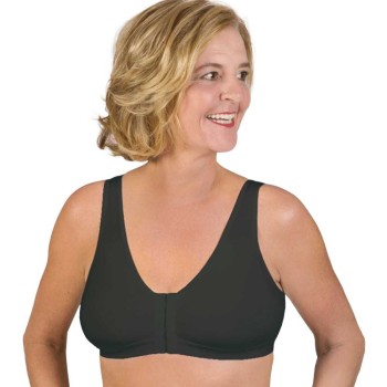 Sujetador de algodón moldeado Molded Leisure 130, sin costuras y con cierre frontal, ideal para post-cirugía.