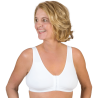 Sujetador de algodón moldeado Molded Leisure 130, sin costuras y con cierre frontal, ideal para post-cirugía.