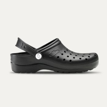 Par de zuecos flotantes Gruyere de EVA con correa abatible y perforaciones para ventilación.