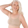 Sujetador básico para prótesis de mama Comfy Basic 131 sin aros en color beige.