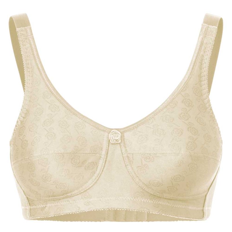 Sujetador clásico para prótesis de mama Lady Rose con bordado de rosas disponible en varios colores.