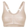 Sujetador para prótesis X-Back Rose color beige con cierre frontal y refuerzo en la espalda.