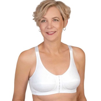 Sujetador para prótesis X-Back Rose color beige con cierre frontal y refuerzo en la espalda.