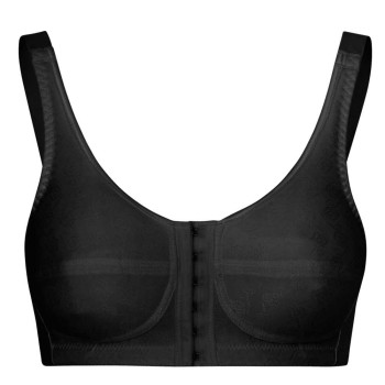 Sujetador para prótesis Easy Fit en color beige con detalle de cierre frontal y diseño de rosas.