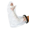 Protector de escayola para brazo completo de adulto con anillo de silicona hermético para ducha.