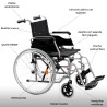Silla de Ruedas de Acero People Plus