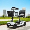 Scooter eléctrico compacto Libercar Alfa con pantalla digital y llave NFC.