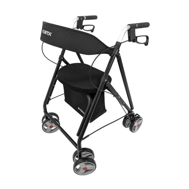 El Andador Rollator Drakon 2 para personas mayores de la marca Forta es un producto de alta calidad fabricado en aluminio.