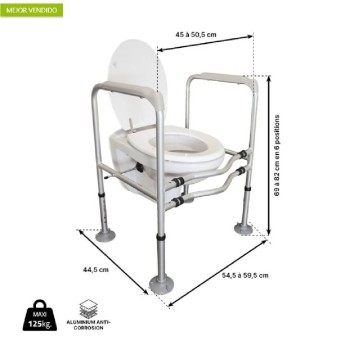 Reposabrazos para Inodoro Bermuda