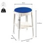 Taburete Ducha Asiento Giratorio 360º | Acolchado, Altura Ajustable, Bandeja