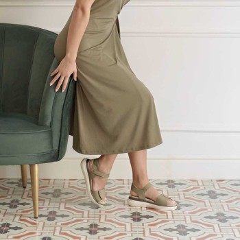 Sandalia Mujer Ancho Especial