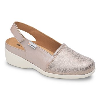 Zapato elegante de mujer para verano con frontal elástico adaptable para juanetes