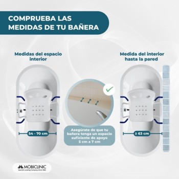 Silla de Baño Giratoria Lago para Bañera