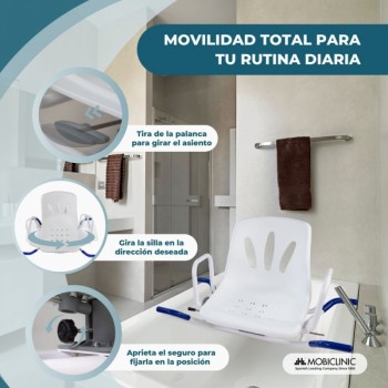 Silla de Baño Giratoria Lago para Bañera