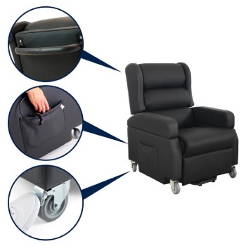 Sillón Elevador Relax Eléctrico con Asa | Ortopédico 170 kg