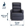 Sillón Elevador Relax Eléctrico con Asa | Ortopédico 170 kg