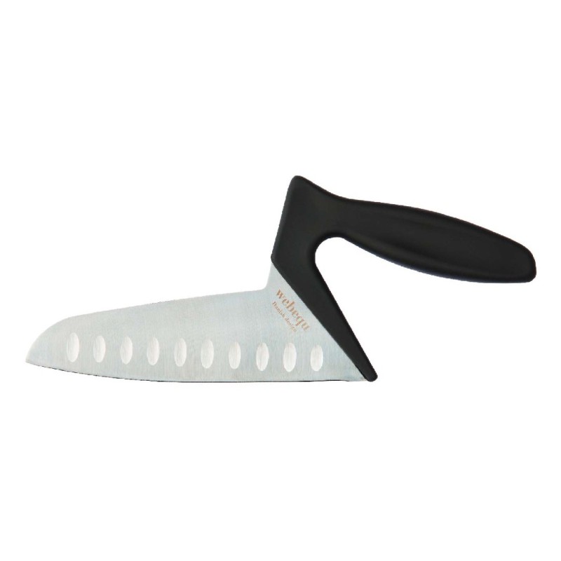 Cuchillo ergonómico WEBEQU para verduras con hoja de acero inoxidable de 17,8 cm y empuñadura superior antideslizante