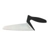 Cuchillo de pan ergonómico WEBEQU con hoja larga de sierra de 22,2 cm y un innovador mango negro