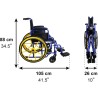 Silla de Ruedas Infantil Autopropulsable P10030 | Plegable