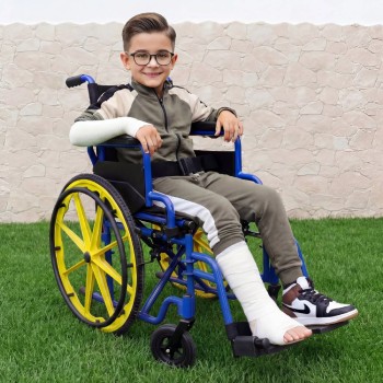 Silla de Ruedas Infantil Autopropulsable P10030 | Plegable