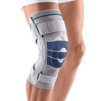 Ortésis de rodilla GenuTrain S de Bauerfeind con pletinas articuladas laterales