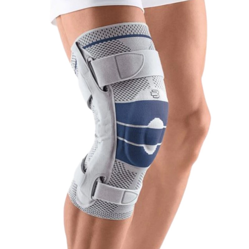 Ortésis de rodilla GenuTrain S de Bauerfeind con pletinas articuladas laterales