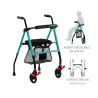 Andador de Aluminio ZEN LITE Ayudas Dinámicas AD143 | Solo 51 cm