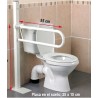 Barra de Baño Abatible Sobre Mástil
