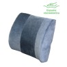 Cojín viscoelástico ortopédico para coxis en color gris oscuro con hendidura ergonómica