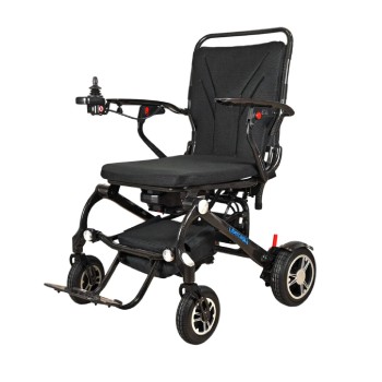 Silla de ruedas eléctrica plegable Libercar Karbon de fibra de carbono en exteriores.