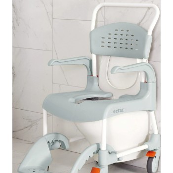 Silla de Ducha y WC Clean Etac 4 Frenos y Cubeta