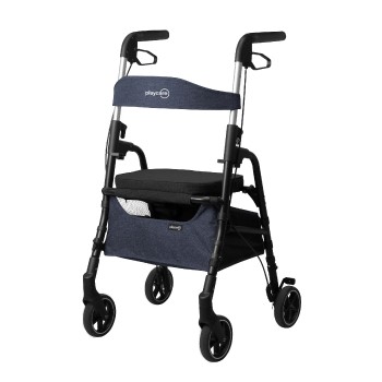 Andador Ligero de Aluminio con Asiento y Cesta W04