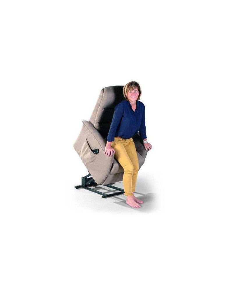 SILLON ELEVADOR INITIO MICROFIBRA MARRON CENIZA SILLON ELEVADOR INITIO MICROFIBRA MARRON CENIZA