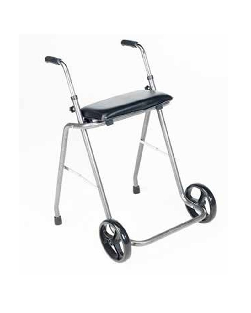 ANDADOR DE ACERO PLEGABLE CON RUEDAS Y ASIENTO SUNRISE A514 ANDADOR DE ACERO PLEGABLE CON RUEDAS Y ASIENTO SUNRISE A514