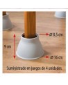 CONOS DE ELEVACIÓN PATAS DE ELEFANTE 9 CM