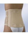 FAJA SACROLUMBAR CORTA SEMIRRÍGIDA CON CIERRE DE VELCRO