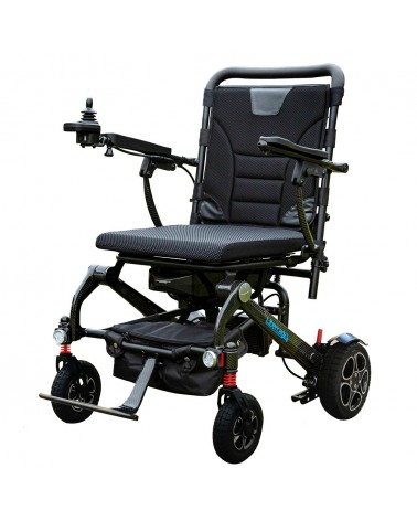 Silla de Ruedas Eléctrica Plegable Alma de Fibra de Carbono