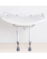 Asiento Ducha Pared con Patas | Abatible, Altura Ajustable, 100kg