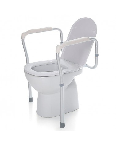 Reposabrazos para WC Regulable | Aluminio Anodizado, Antideslizante, 100kg