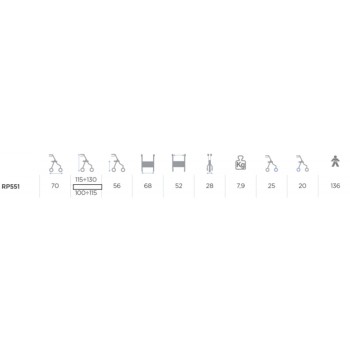 Rollator de Aluminio con Soporte de Antebrazos Saturno 2