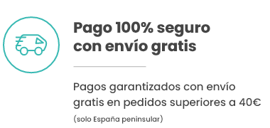 Pago 100% seguro con envío gratis