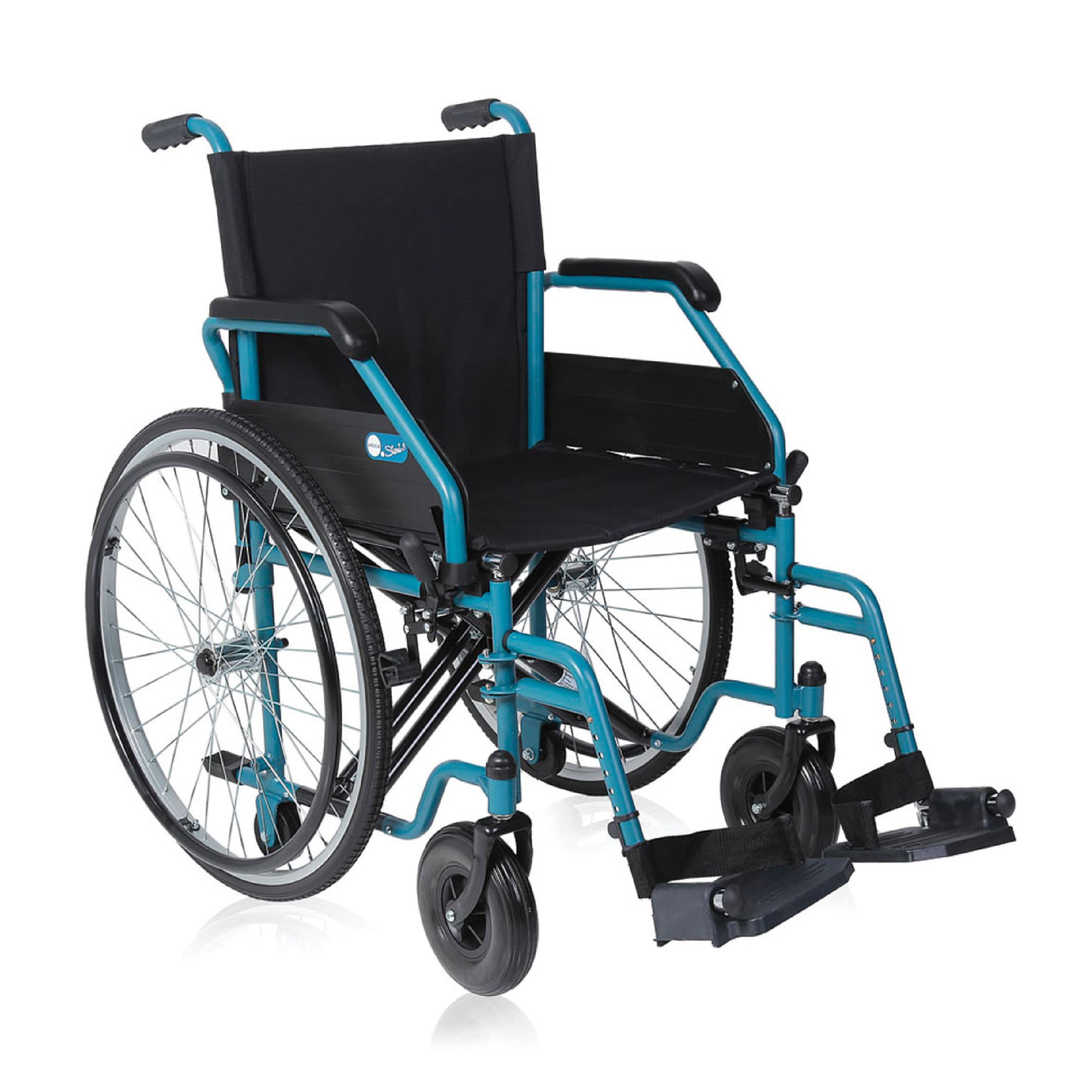 Silla de Ruedas de Acero Plegable