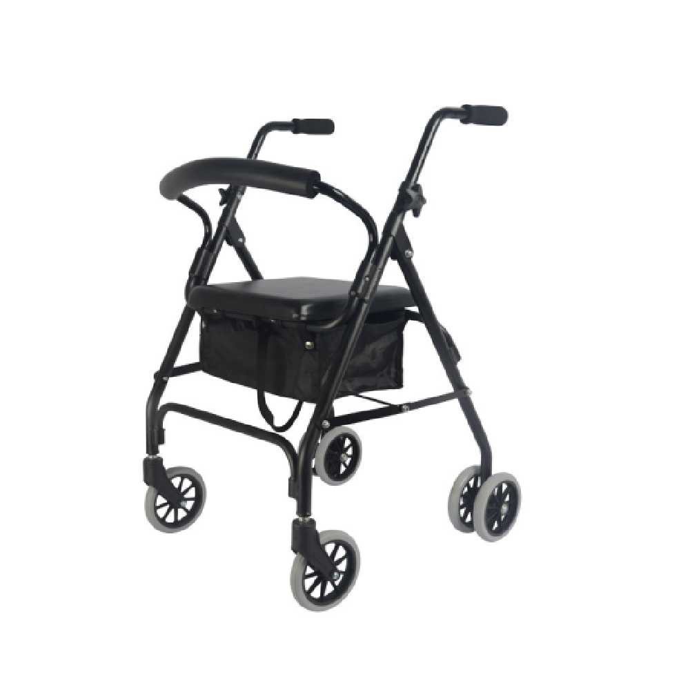 Andador para Ancianos 6 Ruedas Bolsa y Respaldo