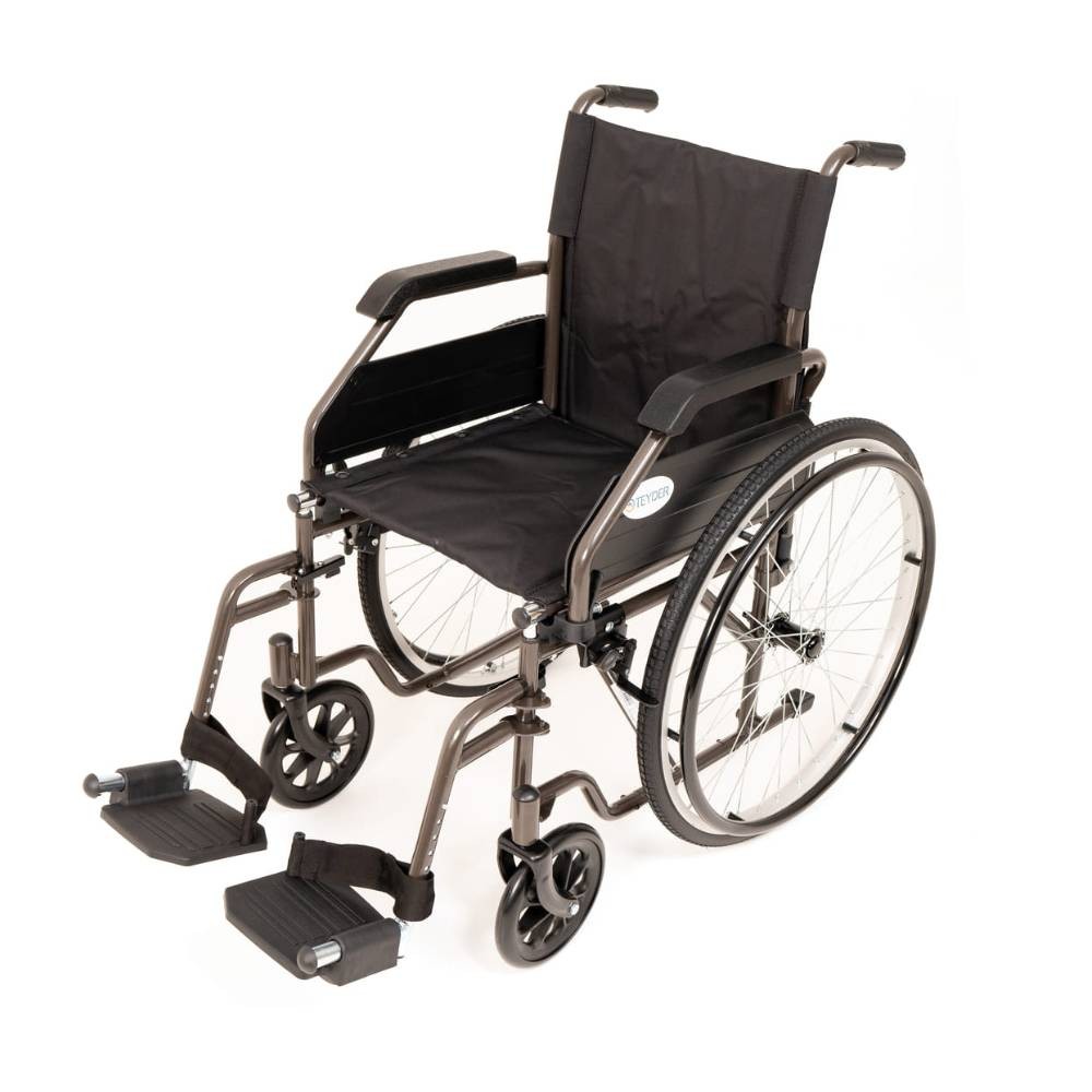 Silla de Ruedas de Acero Plegable Rambla